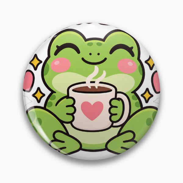 Item preview, Take a Break You Deserve It Cute Frog Mug Self Care Sticker designed and sold by Varaprasad43.