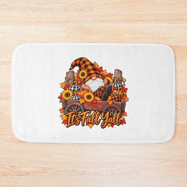 Item preview, It's Fall Y'all Thanksgiving Leopard Plaid Pumpkins designed and sold by ArtDesignTp.