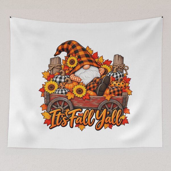 Item preview, It's Fall Y'all Thanksgiving Leopard Plaid Pumpkins designed and sold by ArtDesignTp.
