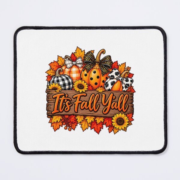 Item preview, It's Fall Y'all Leopard Plaid Pumpkin Autumn designed and sold by ArtDesignTp.