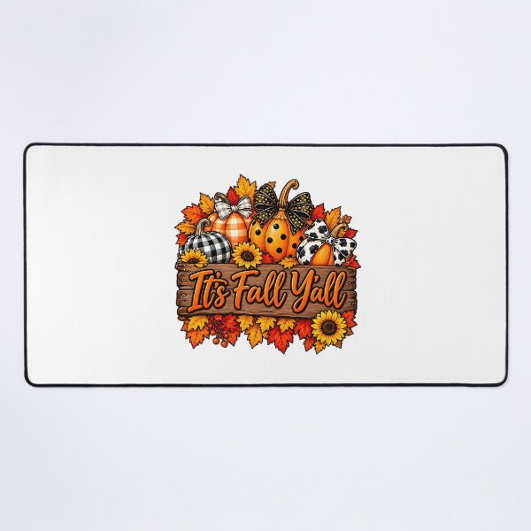 Item preview, It's Fall Y'all Leopard Plaid Pumpkin Autumn designed and sold by ArtDesignTp.