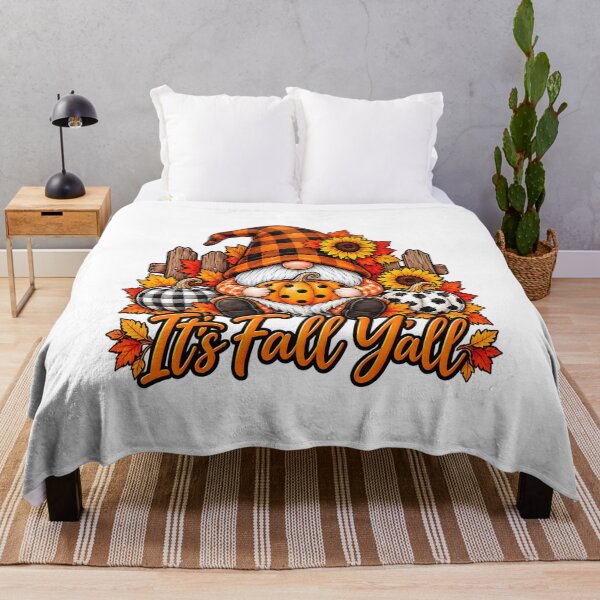 Item preview, It's Fall Y'all Plaid Leopard Pumpkins Fall Season designed and sold by ArtDesignTp.