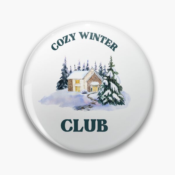 Item preview, Cozy Winter Club Watercolor Cabin Christmas Aesthetic designed and sold by Jelicint.