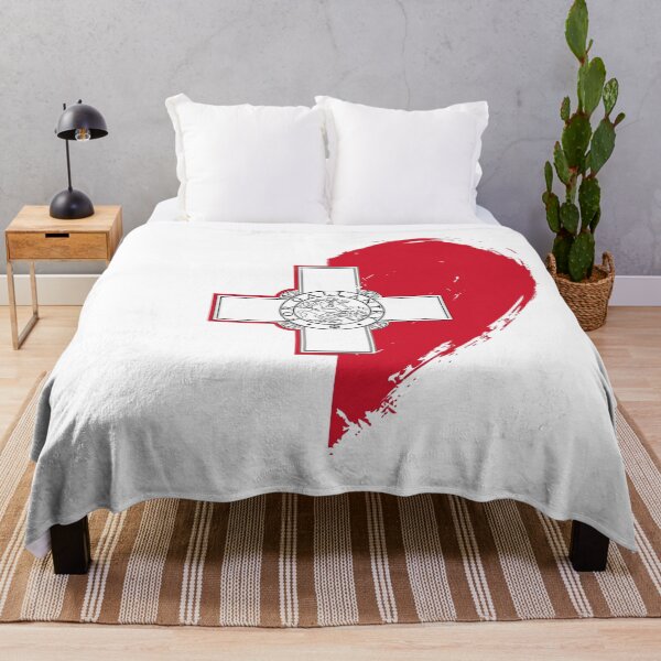 Item preview, Distressed Malta Flag Heart MT designed and sold by shitpostee.