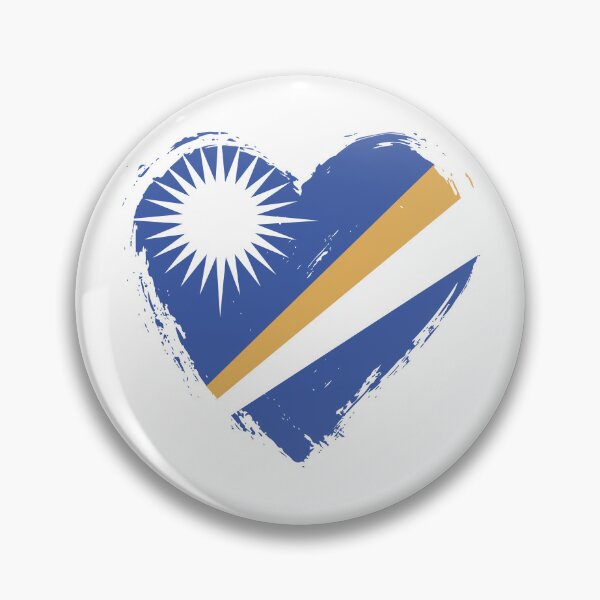 Item preview, Distressed Marshall Islands Flag Heart MH designed and sold by shitpostee.