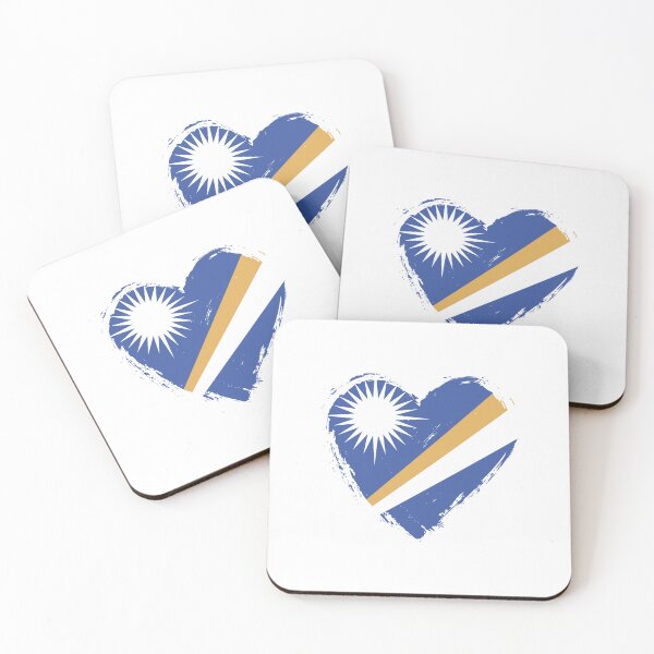 Item preview, Distressed Marshall Islands Flag Heart MH designed and sold by shitpostee.