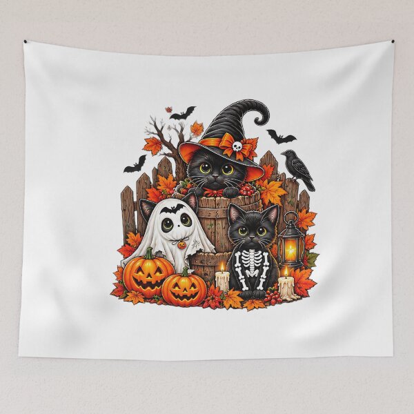 Item preview, Cute Black Cat Pumpkin Halloween Cat Lovers designed and sold by ArtDesignTp.