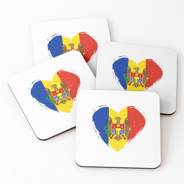 Item preview, Distressed Moldova Flag Heart MD designed and sold by shitpostee.