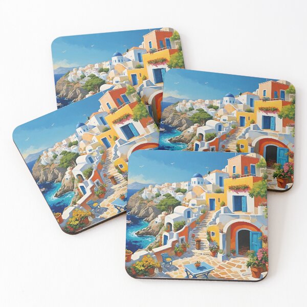 Item preview, Mediterranean Paradise – Blue Doors and Coastal Dreams designed and sold by tambanow.