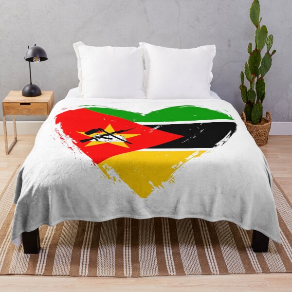 Item preview, Distressed Mozambique Flag Heart MZ designed and sold by shitpostee.