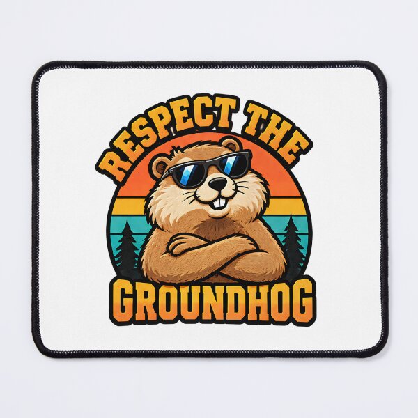Item preview, Respect the Groundhog Woodchuck Animal Humor designed and sold by ArtDesignTp.