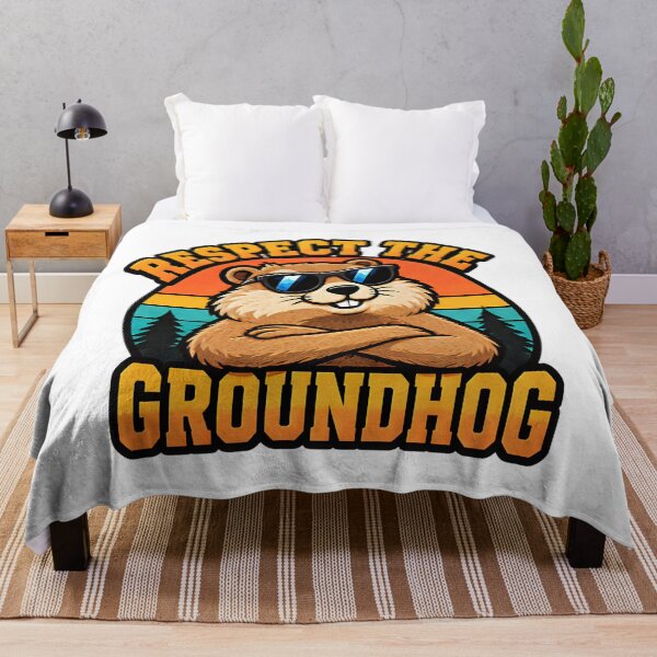 Item preview, Respect the Groundhog Woodchuck Animal Humor designed and sold by ArtDesignTp.