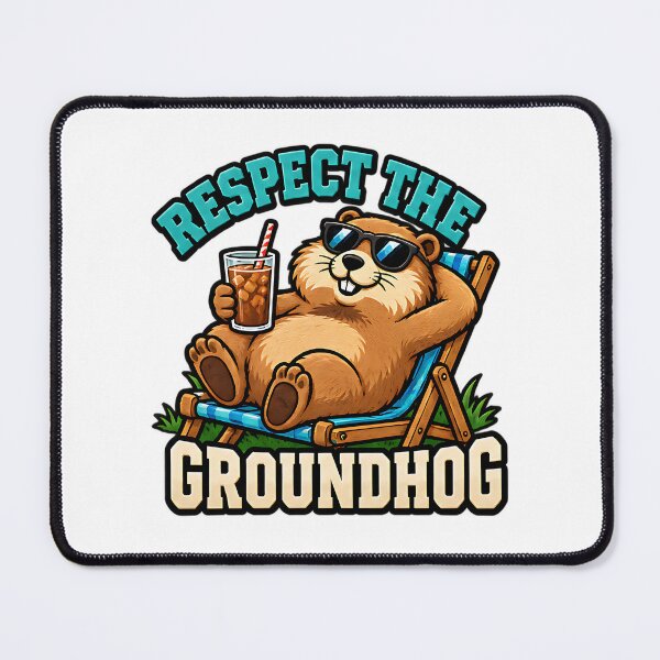Item preview, Respect the Groundhog Funny Woodchuck Saying designed and sold by ArtDesignTp.