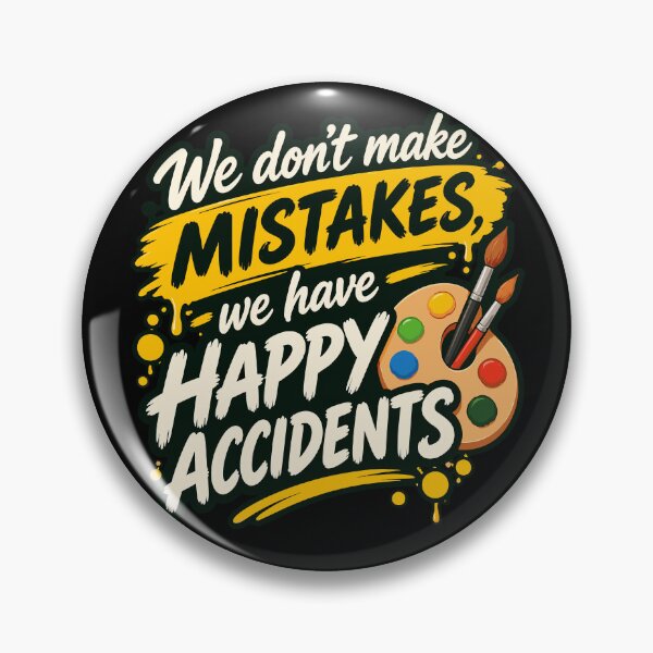 Item preview, Bob Ross Happy Accidents Painting Quote designed and sold by karamram.