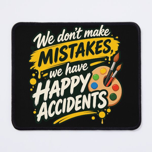 Item preview, Bob Ross Happy Accidents Painting Quote designed and sold by karamram.