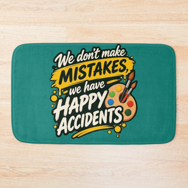 Item preview, Cita de Bob Ross sobre los felices accidentes en la pintura designed and sold by karamram.