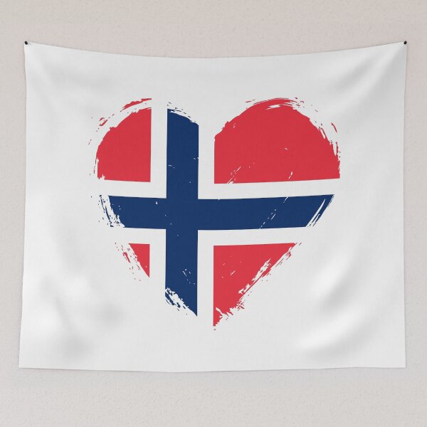 Item preview, Distressed Norway Flag Heart NO designed and sold by shitpostee.
