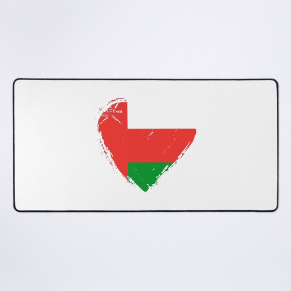 Item preview, Distressed Oman Flag Heart OM designed and sold by shitpostee.