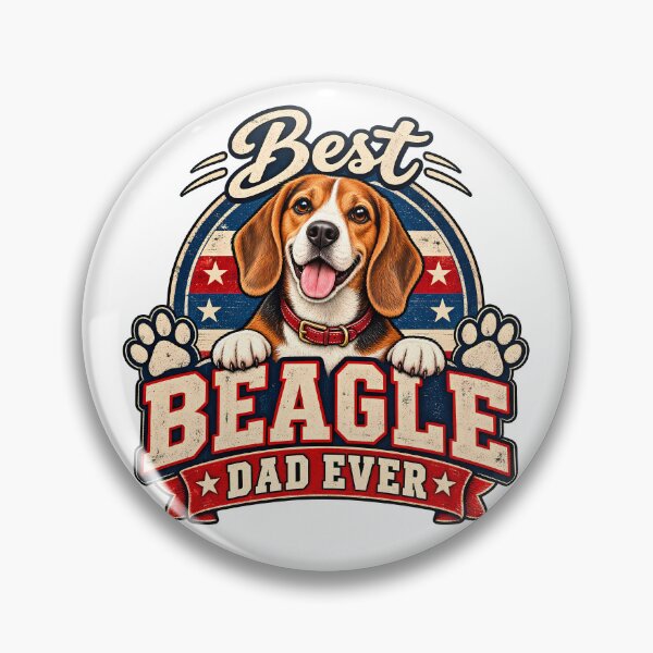 Item preview, Best Beagle Dad Ever Retro Patriotic Dog Father Puppy Lover designed and sold by Photo-Sphere101.