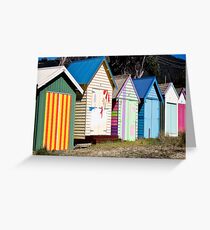 Mornington Peninsula - boat sheds Greeting Card