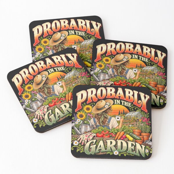 Item preview, Probably In The Garden Gardening Vegetable Garden Vintage   designed and sold by alyedel.