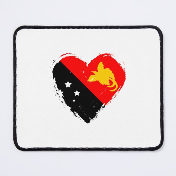Item preview, Distressed Papua New Guinea Flag Heart PG designed and sold by shitpostee.