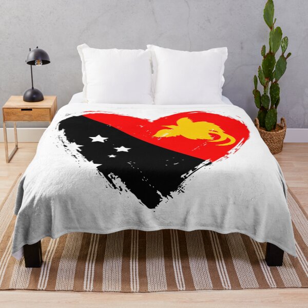Item preview, Distressed Papua New Guinea Flag Heart PG designed and sold by shitpostee.