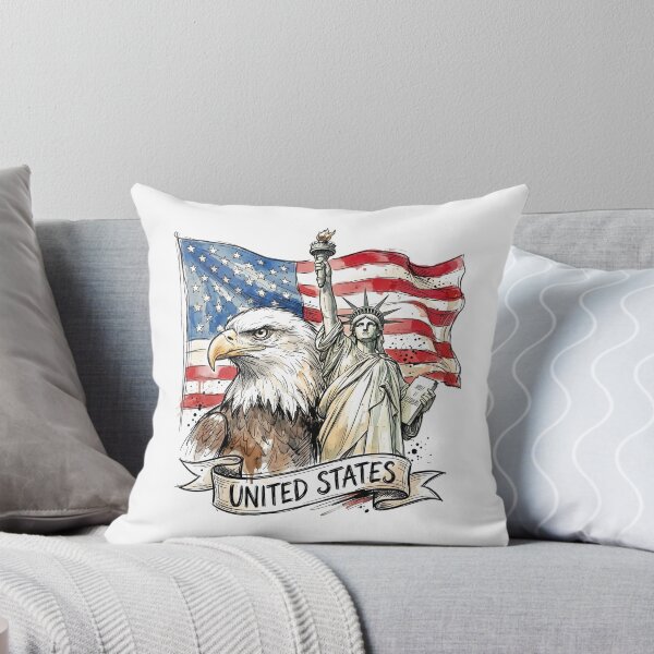 Item preview, American Eagle and Statue of Liberty designed and sold by EdwinkOne.