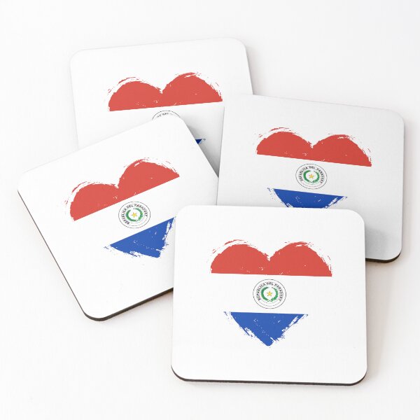 Item preview, Distressed Paraguay Flag Heart PY designed and sold by shitpostee.