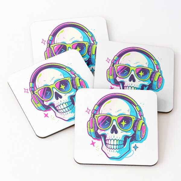 Item preview, Neon Music Skull with Shades designed and sold by BladiWChampion.