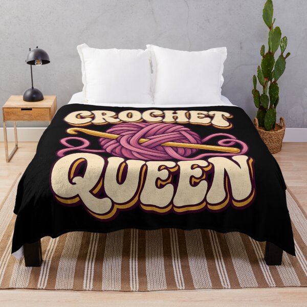 Item preview, Crochet Queen Retro Yarn Ball Hook Crafter Hobby designed and sold by Photo-Sphere101.