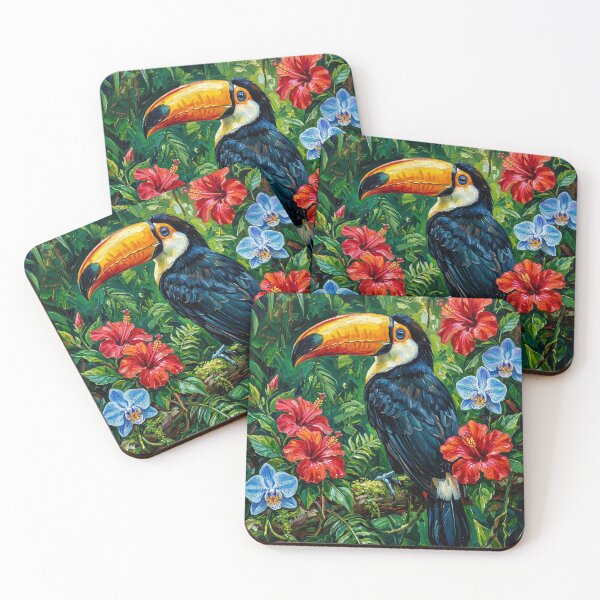 Item preview, Toucan Among Flowers designed and sold by Vintage Sass Society.