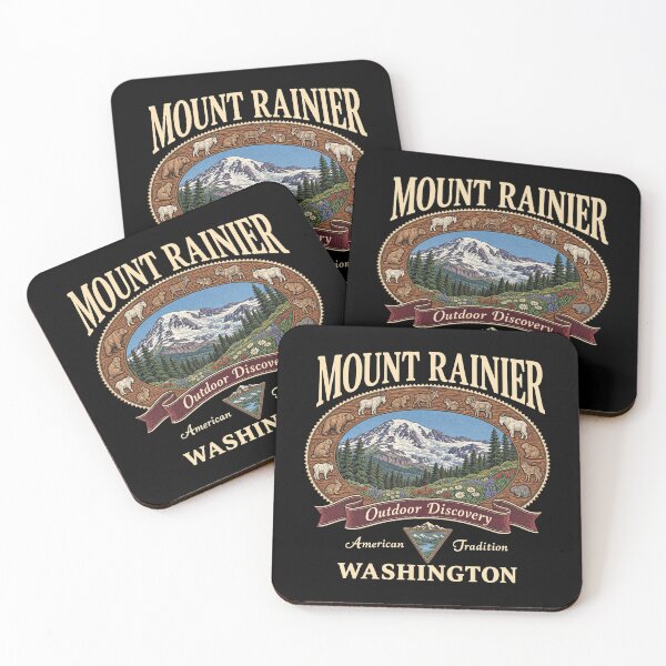 Item preview, Mount Rainier Wildlife Scenic Emblem designed and sold by SassCity.