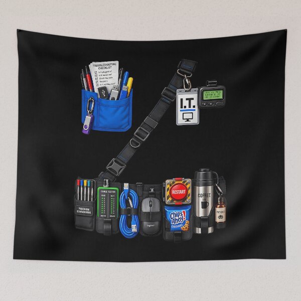 Item preview, IT Tech Utility Belt Funny Geek Humor designed and sold by Tomtomatos.