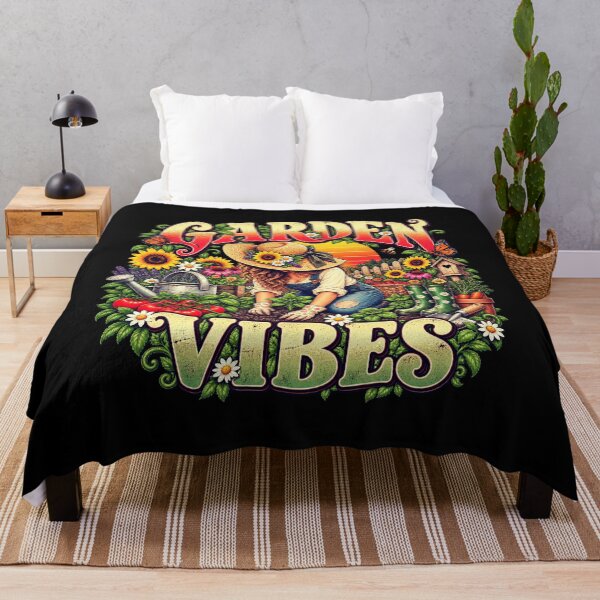 Item preview, Garden Vibes Retro Gardener Floral Vegetable Garden designed and sold by alyedel.