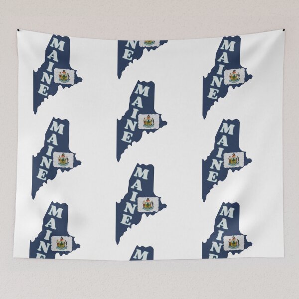 Item preview, Maine Map | Maine State Outline | USA Map Art designed and sold by 22k Lab Studio.