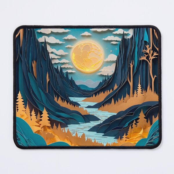 Item preview, Card featuring a night landscape paper design—a lovely choice for a gift. #@ designed and sold by ELFofDREAMS.