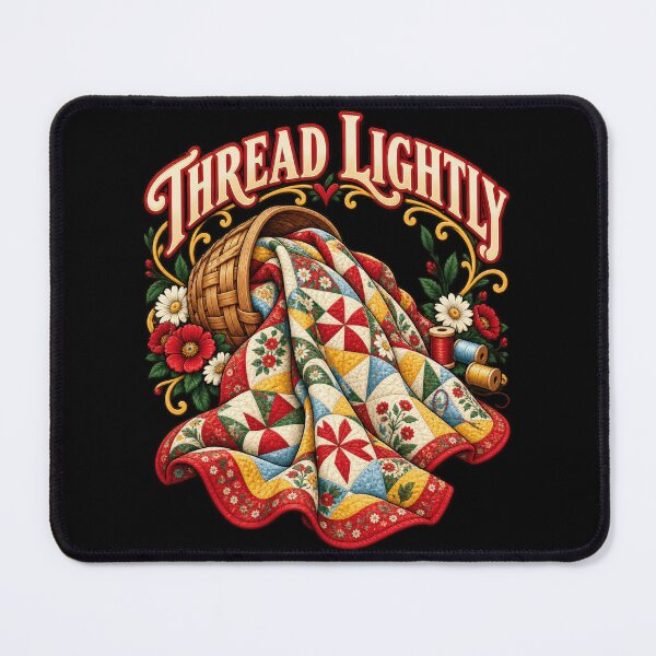 Item preview, Thread Lightly Quilting Patchwork Needlework Quiltmaker designed and sold by Felinefinesse.