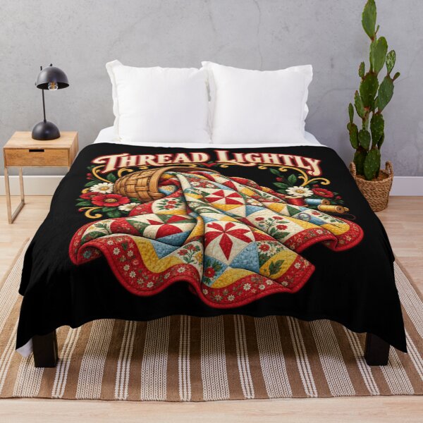 Item preview, Thread Lightly Quilting Patchwork Needlework Quiltmaker designed and sold by Felinefinesse.