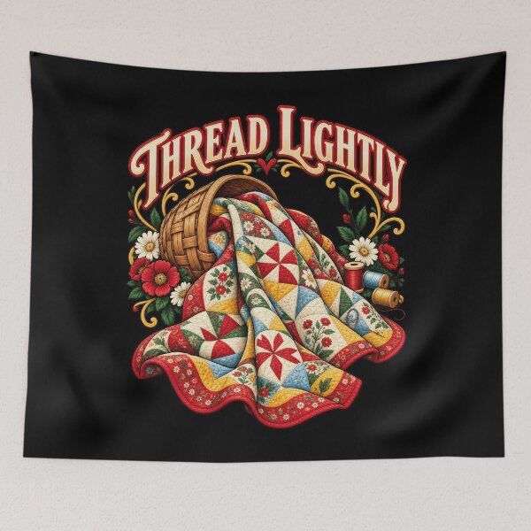 Item preview, Thread Lightly Quilting Patchwork Needlework Quiltmaker designed and sold by Felinefinesse.