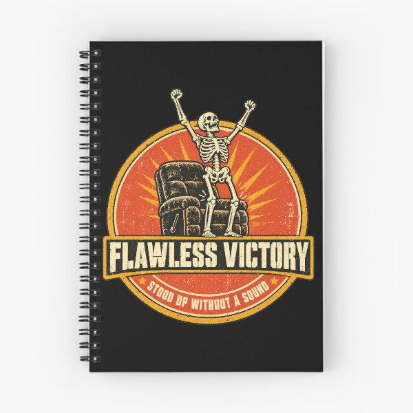 Item preview, Flawless Victory Skeleton Recliner Dad Shirt designed and sold by CerealBoxInk.