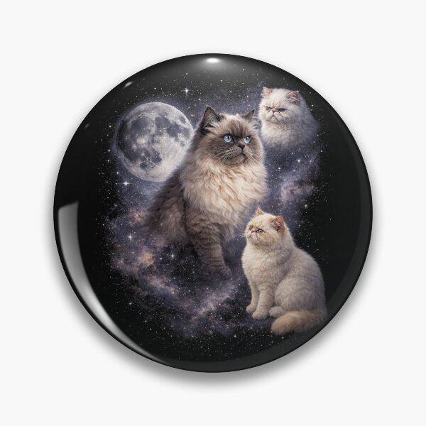 Item preview, Moonlit Persian Cats in Space designed and sold by SassCity.