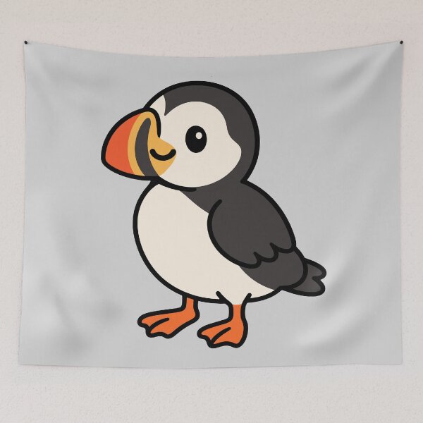 Item preview, Cute Cartoon Puffin designed and sold by WildlifeDoodle.
