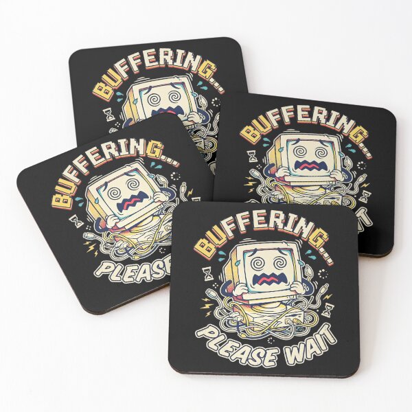 Item preview, Buffering Please Wait Funny Retro Computer Shirt designed and sold by CerealBoxInk.