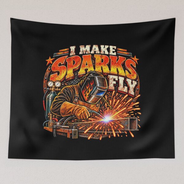 Item preview, I Make Sparks Fly Welder Welding Funny Vintage   designed and sold by alyedel.