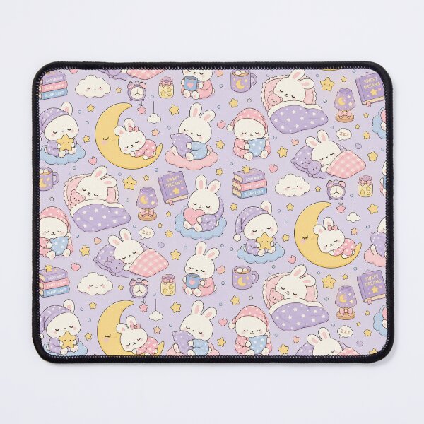Item preview, Sleepy Bunny Moonlight Pattern designed and sold by Soft Berry Studio.