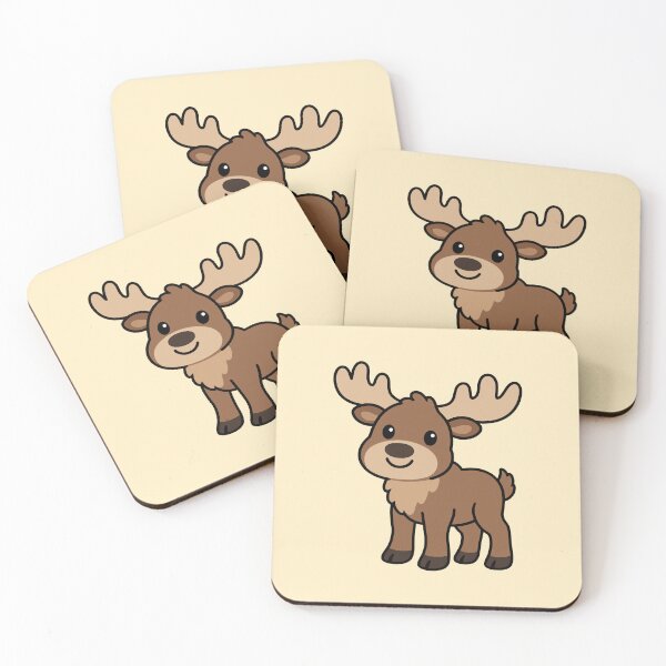Item preview, Cute Cartoon Moose designed and sold by WildlifeDoodle.