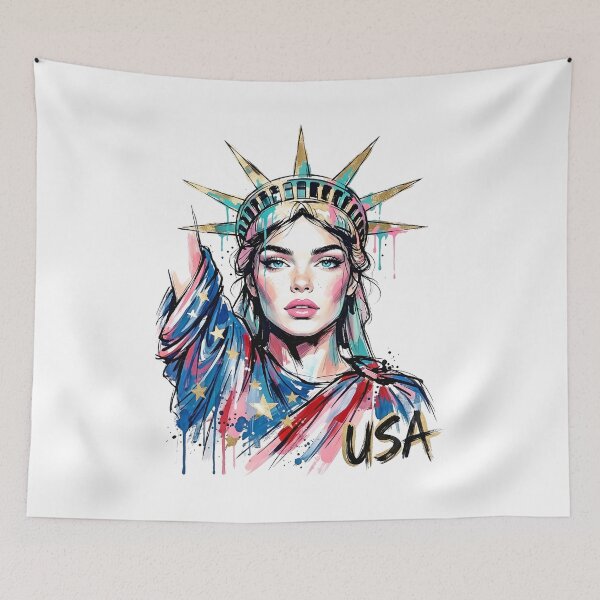Item preview, Statue of Liberty Street Art Pop Art designed and sold by EdwinkOne.