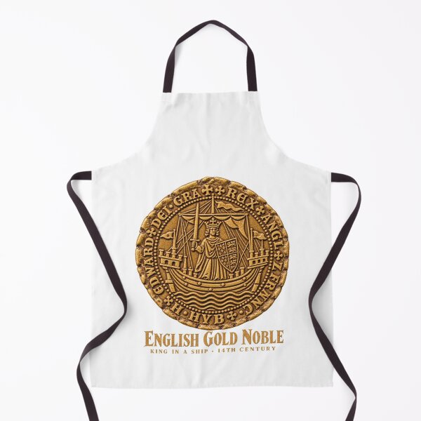 Item preview, Noble de oro de Eduardo III: moneda medieval inglesa del rey en un barco. designed and sold by Larkfound Studio.