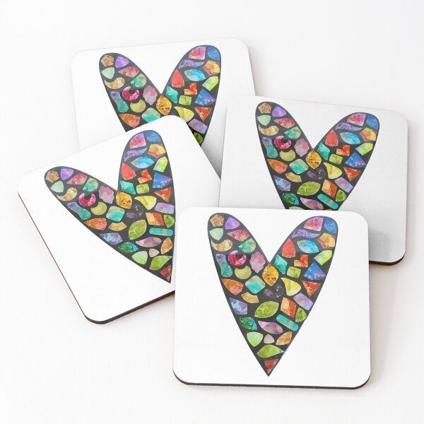 Item preview, Colorful Shapes Narrow Heart designed and sold by Bdbear10.